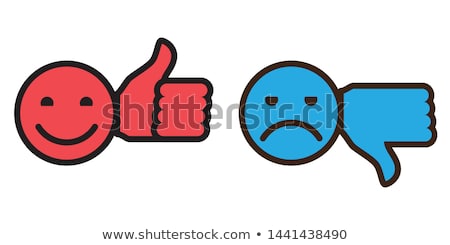 Stock photo: Love It Hate It Thumbs