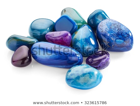 Stock fotó: Agate And Aquamarin Minerals And Preciouse Stones