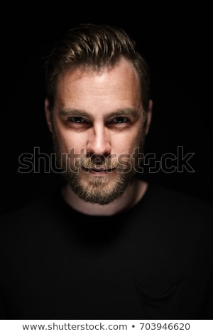 Stock photo: Dark Portrait Men Depress