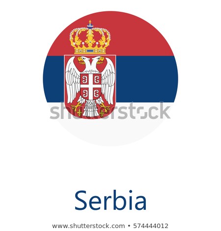 ストックフォト: Serbia Flag Vector Illustration On A White Background