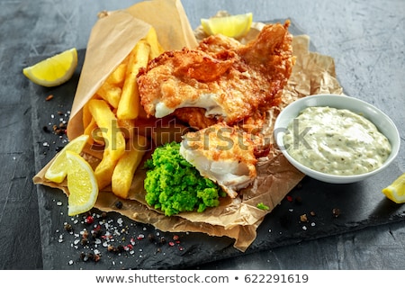 Stock fotó: Eating Fish And Chips