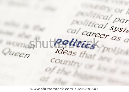 Zdjęcia stock: Political Dictionary Definition