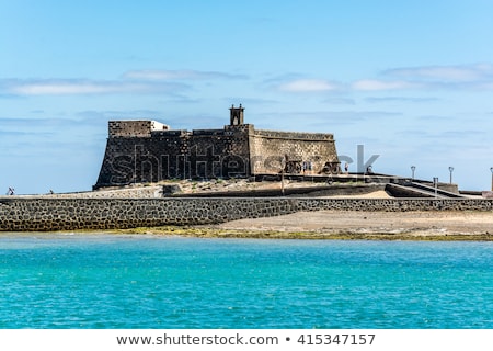 Foto stock: Castle Castillo De San Gabriel In Arrecife Lanzarote Canary Is