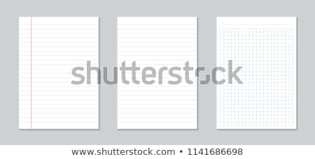 ストックフォト: Sheets School Notebook Paper On The Abstract Background