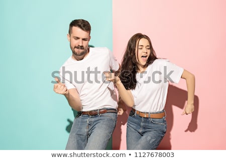 Stock fotó: Young Couple Dancing