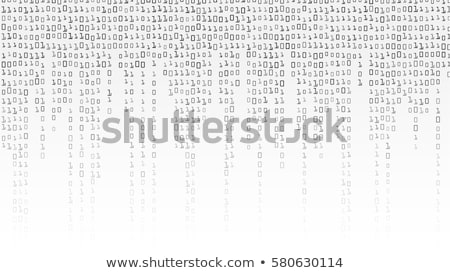 Zdjęcia stock: Computer With Matrix Background