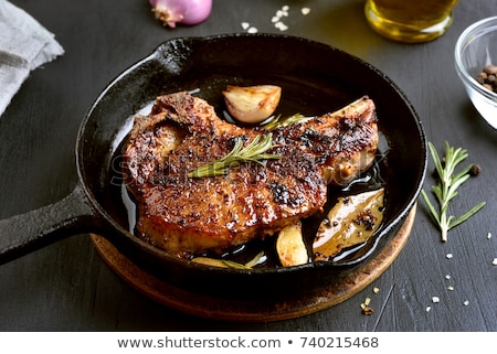 Stock photo: Roast Pork Meat In A Baking Pan