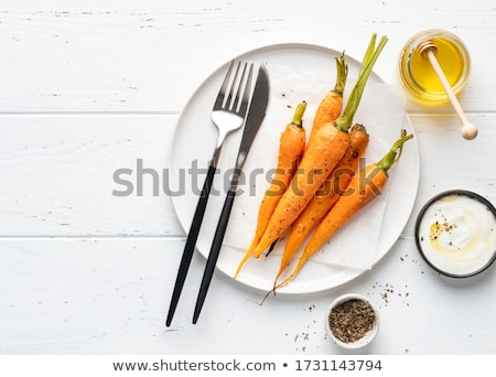 Foto stock: Baked Carrots