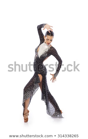 Stok fotoğraf: Girl Dancer In Tango Dress