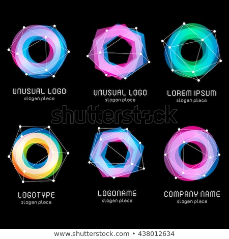 [[stock_photo]]: Triangle And Circle Geometry Logo Vector Icon