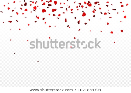 Stock photo: Vector Realistic Isolated Heart Confetti On The Transparent Background For Decoration And Covering