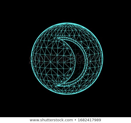 Сток-фото: Moon The Planet Responsible In Astrology For The Feelings Sincerity Etc Vector 3d Illustration