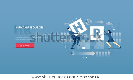 Stock photo: Human Resource Management Vector Concept Metaphor