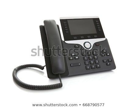 Office Phone Isolated On White Zdjęcia stock © urbanbuzz