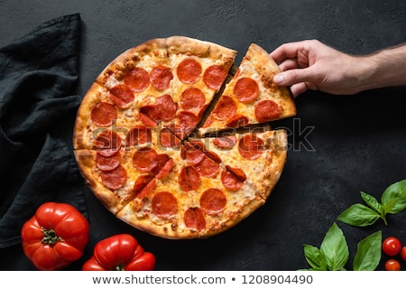 Zdjęcia stock: Pepperoni Pizza Cut Out