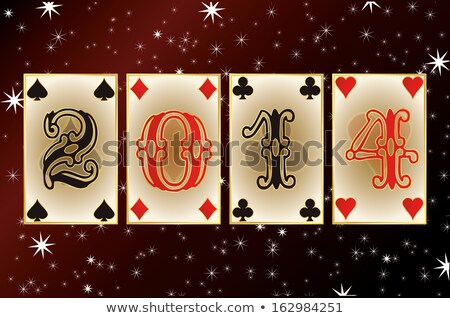 [[stock_photo]]: New 2014 Year Poker Style Vector Illustration