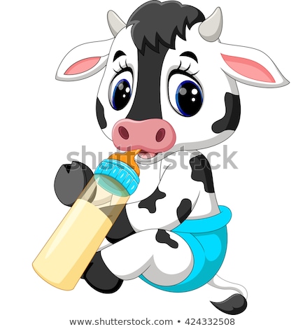 Stock fotó: Baby Cow Cartoon