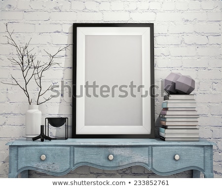 Foto stock: Brick Floor Photo Frames