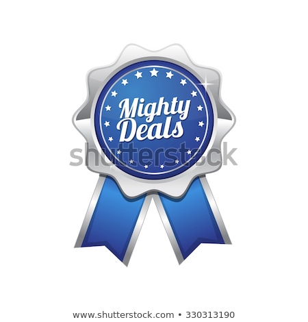 Zdjęcia stock: Mighty Deals Blue Vector Icon Design