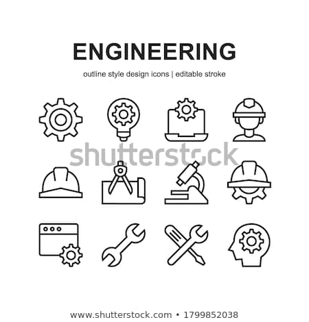 Stockfoto: Website Development On The Gears Blueprint Style