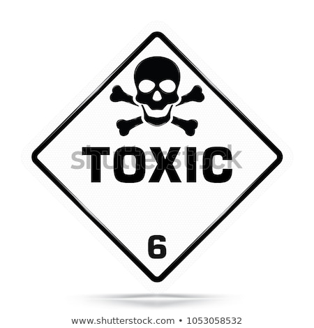 ストックフォト: Danger Sign With Skull 6 And Toxic