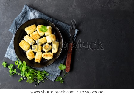 Foto stock: Cooked Potato Gnocchi