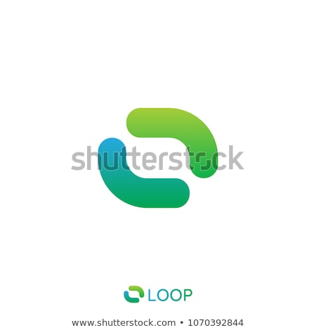 Stock photo: Loop Square Box Letter O Logo Nature Logo Concept Vector Illustration