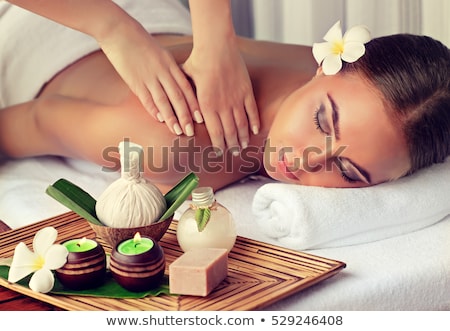 Foto d'archivio: Back Massage In Beauty Salon Physiotherapy Concept