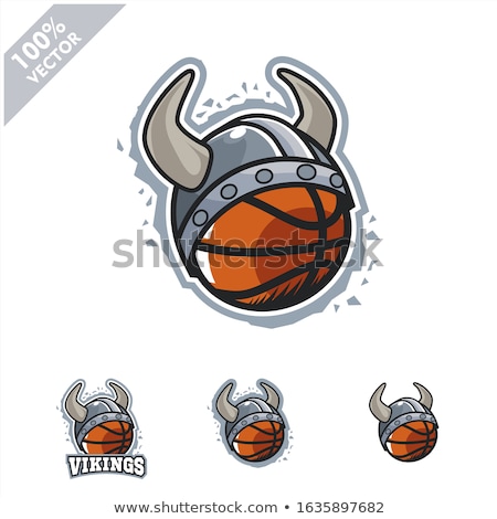 Stock fotó: Viking Basketball Sports Mascot