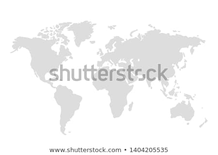 Foto d'archivio: World Map Isolated On White Background In Gray Color Vector Illustration