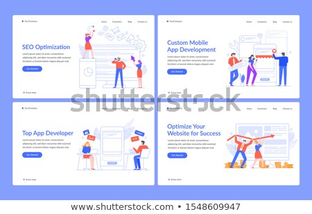 Stockfoto: Landing Page For Software Testing