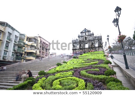 Сток-фото: Cathedral Of Saint Paul In Macao Sao Paulo Church