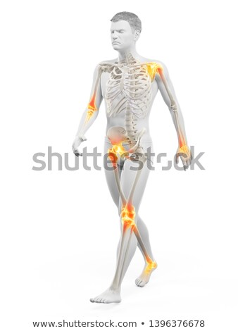 Stock photo: 3d Rendered Illustration - Painful Ankle