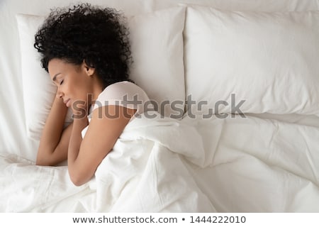 Foto stock: Beautiful Woman Enjoying A Peaceful Sleep