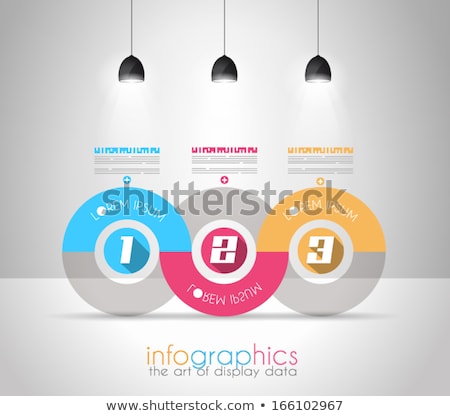 Foto stock: Infographic Design Template With Modern Flat Style Ideal To Display Data And For Product Ranking Or
