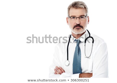 Zdjęcia stock: Handsome Male Physician Isolated On White