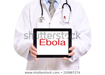 Stock photo: Tablet With The Text Ebola On The Display