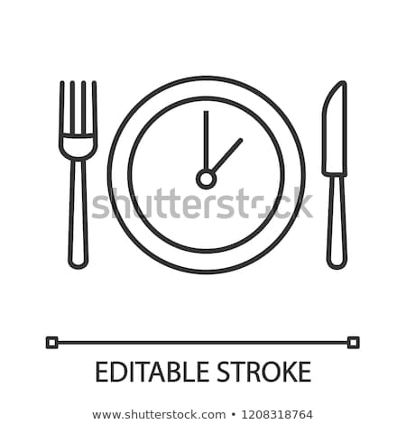 Foto stock: Flat Vector Icon For Break Table