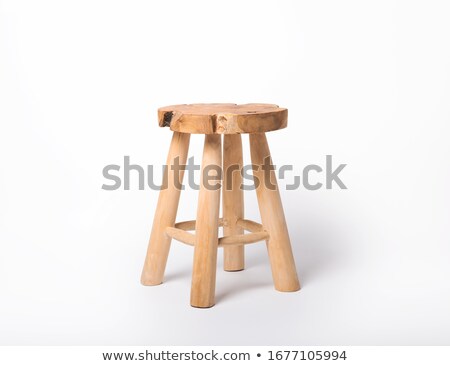 Stock fotó: Small Stools In White Background