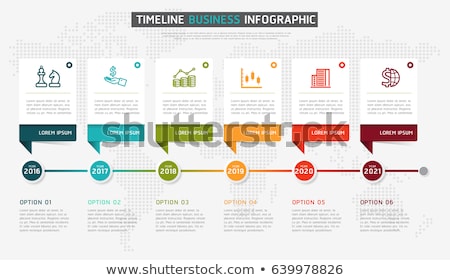Stock foto: Vector Infographic Timeline Report Template