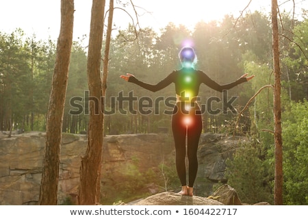 ストックフォト: Color Chakras With Woman