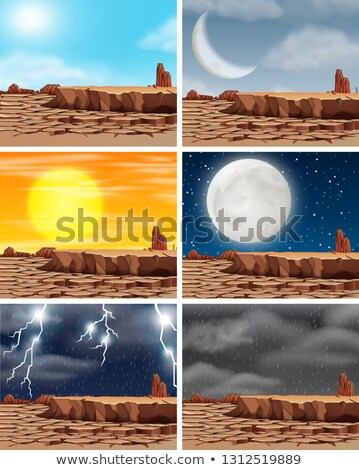 [[stock_photo]]: Set Of Droughty Land Different Climate