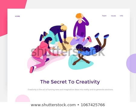 Foto stock: Social Isolation Concept Landing Page