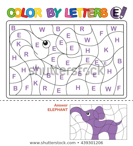 Zdjęcia stock: E Is For Educational Task Coloring Book