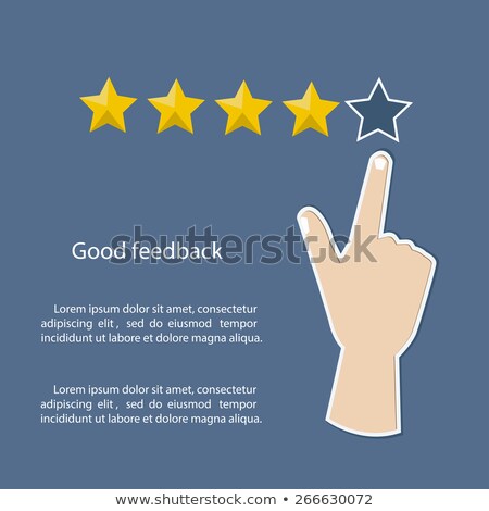 Stok fotoğraf: Five Of Five Stars Rating Very Good Rating Concepts