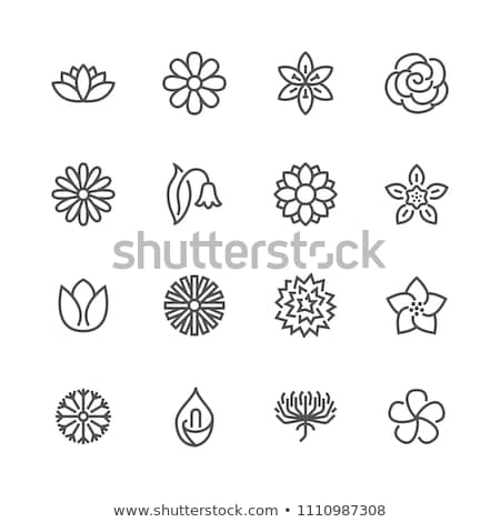 Foto stock: Tulip Pixel Icon Flower Vector Illustration