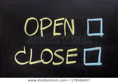 Сток-фото: Open And Close Checkboxes On Blackboard