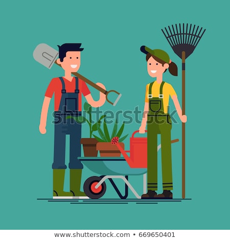 Stock foto: Couple Ready For Manual Labor