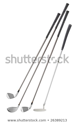 Сток-фото: Four Different Type Of Golf Clubs Isolated