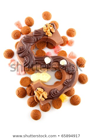 Stock photo: Decorated Chocolate Letter S For Sinterklaas